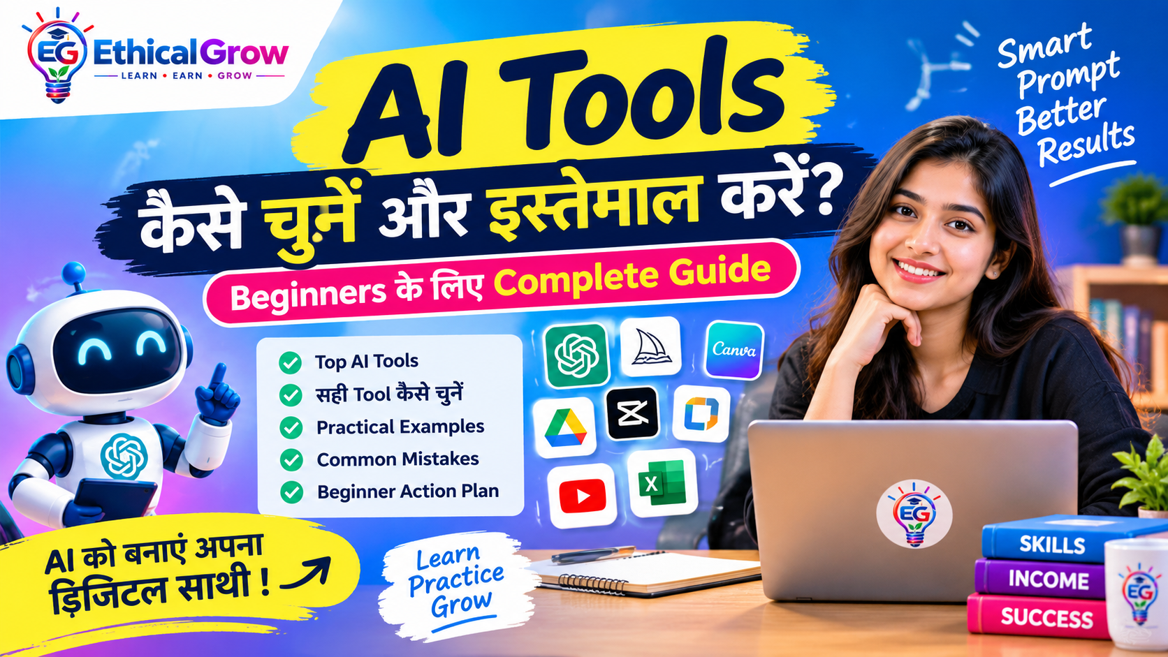 AI Tools for Beginners: सही AI Tools कैसे चुनें और Practical तरीके से इस्तेमाल करें