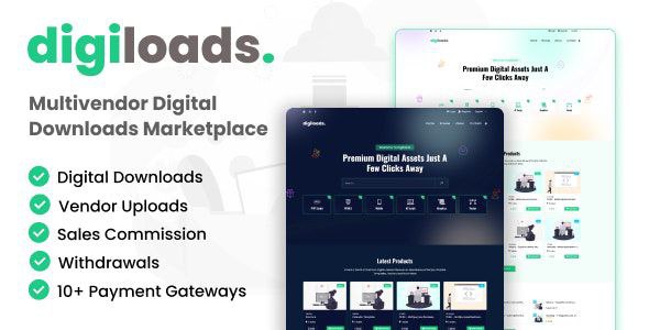 Digiloads – Multivendor Digital Downloads Marketplace
